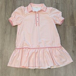 Pink and White Striped Dress